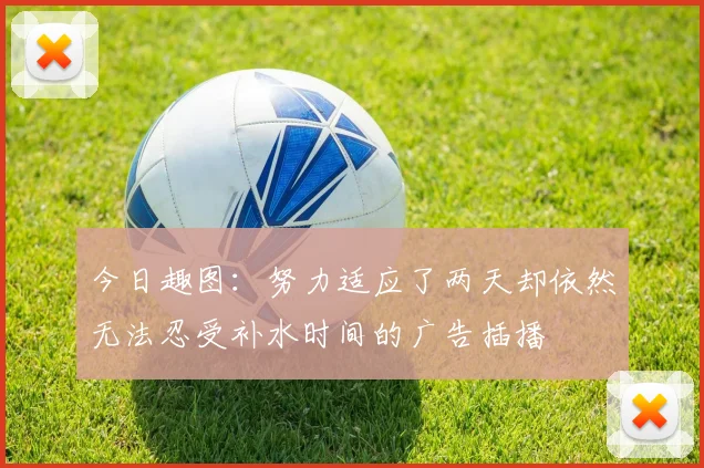 今日趣图：努力适应了两天却依然无法忍受补水时间的广告插播